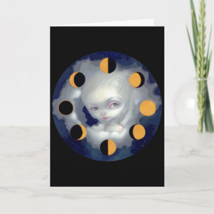 wenskaart "Moon Phases" Kaart