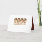 WENSKAART : MUCHA : SEIZOEN KAART (Achterkant)