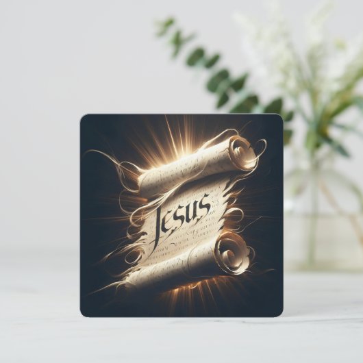 wenskaart "Naam van het heil" Kaart (Staand voorkant)