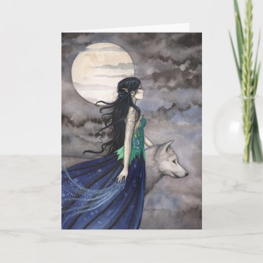 Wenskaart Nacht van de Wolf Kaart (Voorkant)