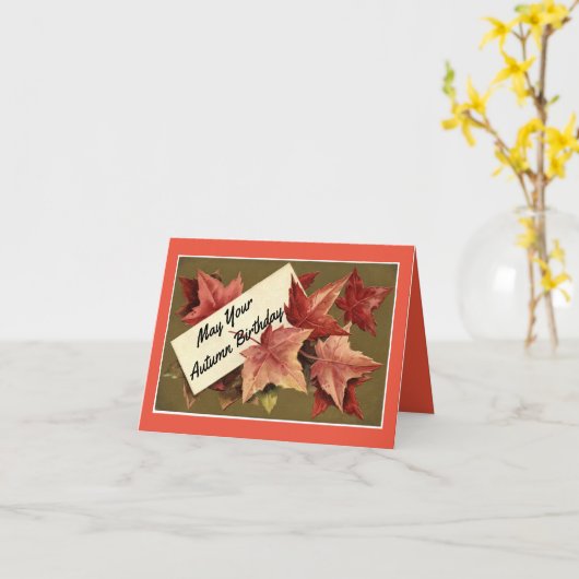 Wenskaart najaar Birthday Kaart (Gele Bloem)