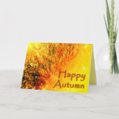 Wenskaart najaar kaart (Voorkant)