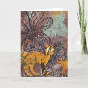 Wenskaart najaar katten kaart