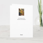 Wenskaart - NGA-Waterverf - Gele zonnebloem Kaart (Achterkant)