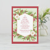 Wenskaart Nieuw Thuis voor de Feestdagen Feestdagenkaart (Staand voorkant)