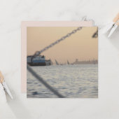 Wenskaart Nile Sunset Flat Kaart (Voorkant / Achterkant in situ)