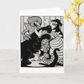 wenskaart "Noah and the Dinosaurs" Kaart (Gele Bloem)