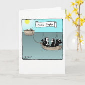 Wenskaart: Noah's Dinghy Kaart (Gele Bloem)