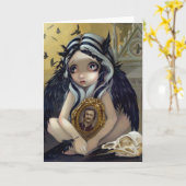 wenskaart "Nooit meer" Kaart (Gele Bloem)