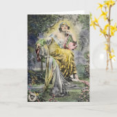 wenskaart "Norma Talmadge" Kaart (Gele Bloem)