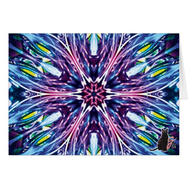 Wenskaart North Star KC Kaleidoscope (Voorkant Horizontaal)