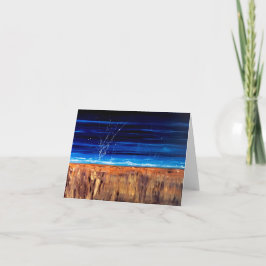 Wenskaart/Note Kaart-helende kleuren-BLAUW Kaart