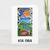 Wenskaart - NZ- Kiaora - Arohanui Kaart (Voorkant)