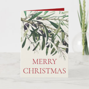wenskaart "OLIVE BRANCH" VINTAGE CHRISTMAS Kaart