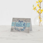 Wenskaart onderzeese zeepaardverschuiving kaart (Gele Bloem)