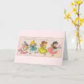  Wenskaart op de geboorte Kaart (Gele Bloem)