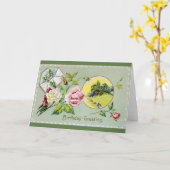  Wenskaart op de geboorte Kaart (Gele Bloem)