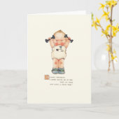  Wenskaart op de geboorte Kaart (Gele Bloem)