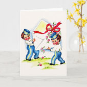 Wenskaart op de geboorte Kaart (Gele Bloem)