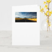 Wenskaart op de open weg kaart (Gele Bloem)