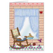 wenskaart op de veranda (Voorkant)