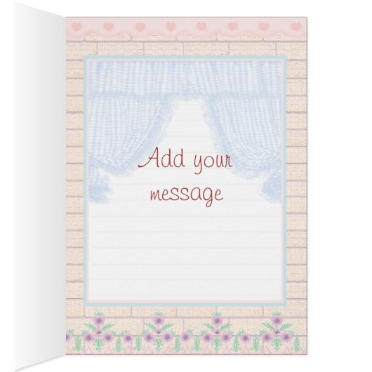 wenskaart op de veranda (Binnen (Rechts))