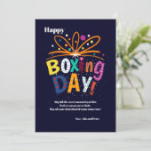 Wenskaart op de volgende werkdag feestdagenkaart (Staand voorkant)