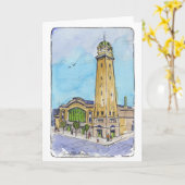 Wenskaart op de West Side Market Folded Kaart (Gele Bloem)