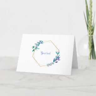 WENSKAART OP HET GEZIN. FEESTDAGEN KAART