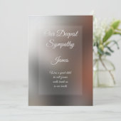 Wenskaart op maat gesneden sympathikaart (Staand voorkant)