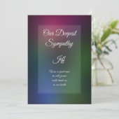 Wenskaart op maat gesneden sympathikaart (Staand voorkant)