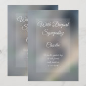 Wenskaart op maat gesneden sympathikaart (Voorkant / Achterkant)