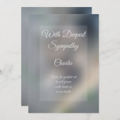 Wenskaart op maat gesneden sympathikaart (Voorkant / Achterkant)