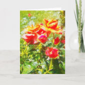 WENSKAART - ORANJE ROZEN KAART (Voorkant)