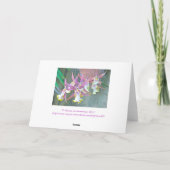 WENSKAART, "ORCHIDEEËN" KAART (Achterkant)