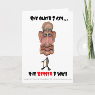 Wenskaart Ouder krijg ik (Bobblehead #87) Kaart