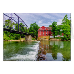 Wenskaart over waterval in de hele oorlog