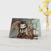 Wenskaart "Owlyn" Kaart (Gele Bloem)