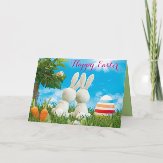 Wenskaart paasbunes feestdagen kaart (Voorkant)