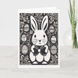 Wenskaart paasbunny feestdagen kaart