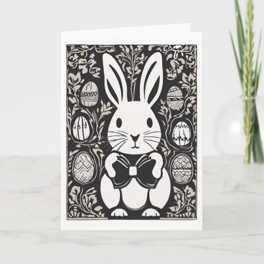 Wenskaart paasbunny feestdagen kaart (Voorkant)