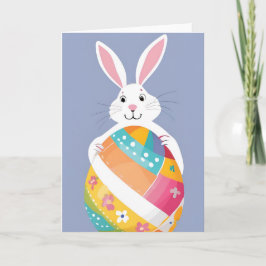 Wenskaart paasbunny feestdagen kaart