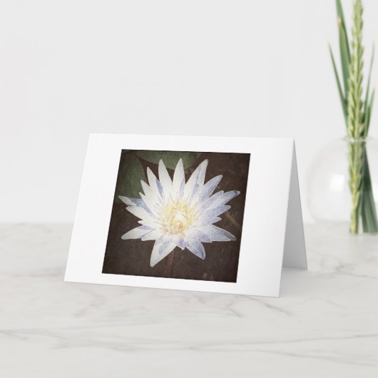 wenskaart "PAINTED LOTUS" Kaart (Voorkant)