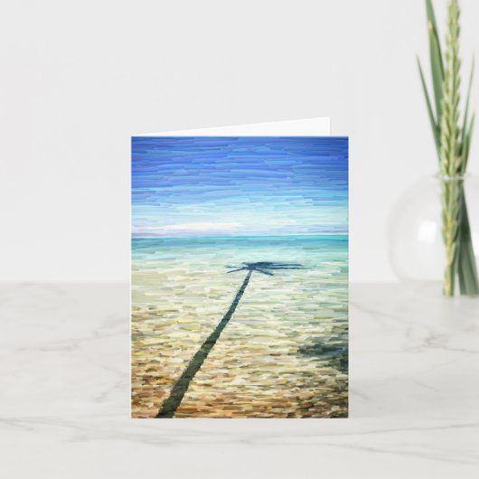 wenskaart "Palm Shadow" Kaart (Voorkant)