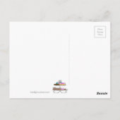 wenskaart - Party Girls - High Tea - cupcakes Briefkaart (Achterkant)