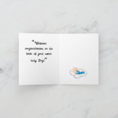 Wenskaart pasgeboren baby kaart (Binnen)