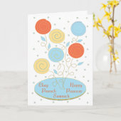 Wenskaart "Passosver Seder Bord" Kaart (Gele Bloem)