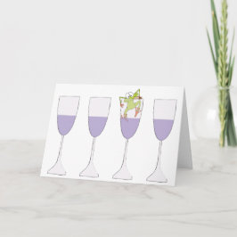 Wenskaart "Passover de wijn" Kaart