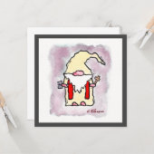 wenskaart "Pastor Gnome" Kaart (Voorkant / Achterkant in situ)