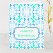 Wenskaart Patroonbalk Kaart (Gele Bloem)